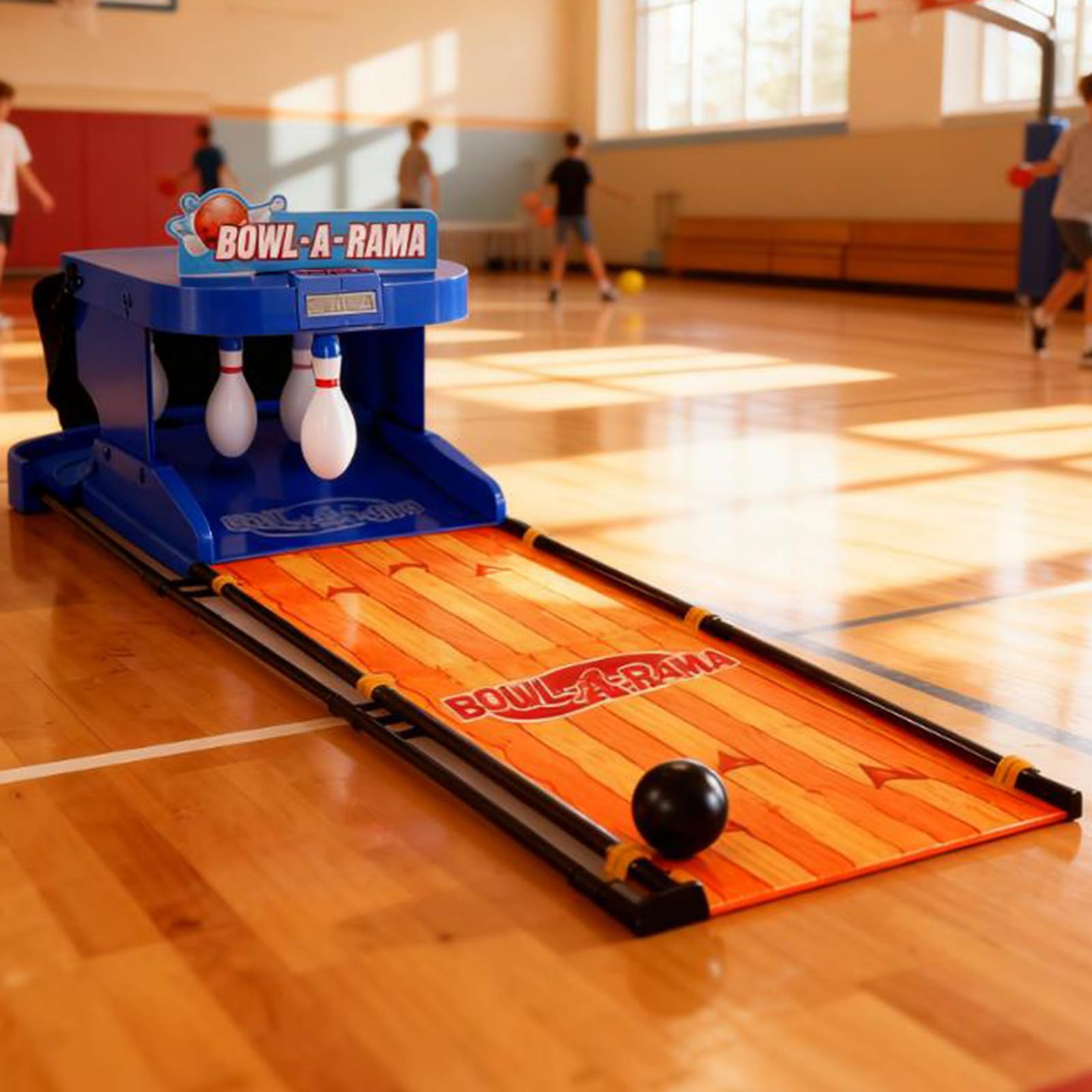 Gioco da bowling elettronico a LED, console sportiva da bowling per interni, con ripristino automatico e tabellone segnapunti, set da bowling pieghevole per ragazzi, ragazze e adulti