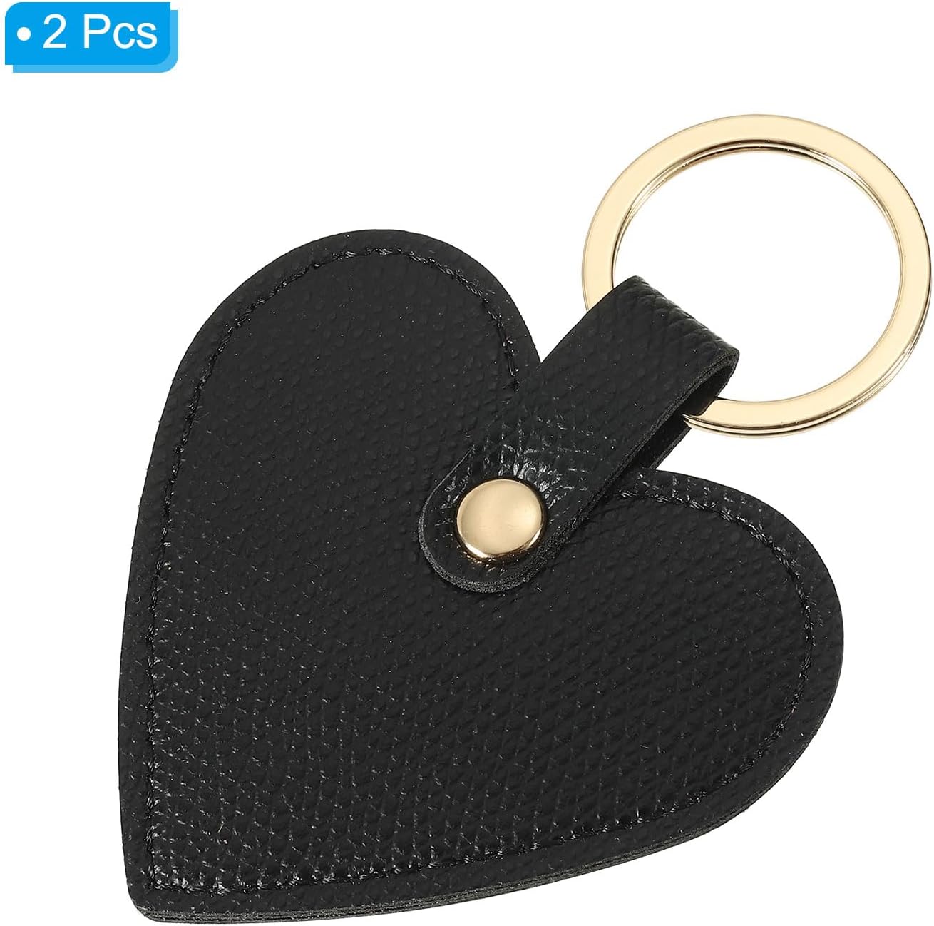 Patikil Heart Leather Keychain - Cute Valentine's Day Wedding Party Favors - Image 3
