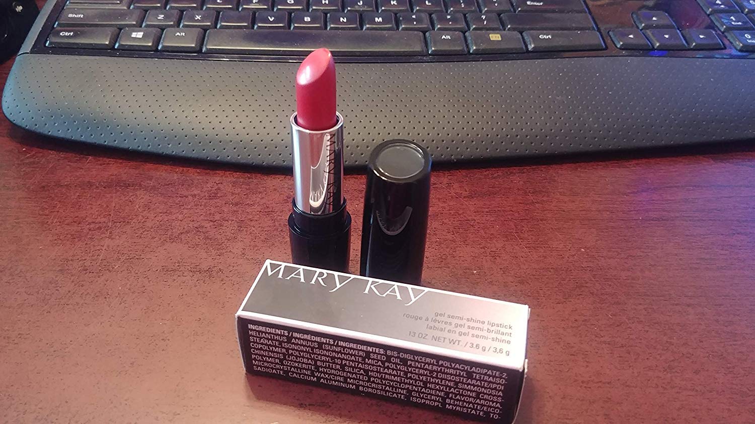 Mary Kay Gel Semi-Shine Lipstick Red Smolder 094614