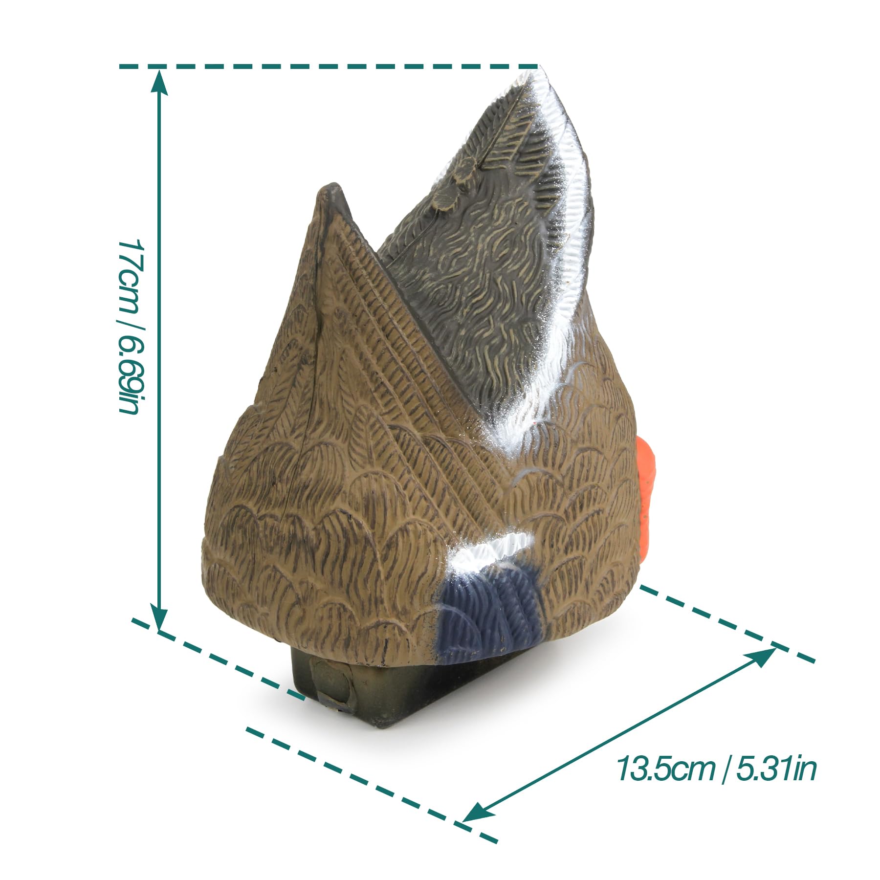 Volein Cupped Waterfowl Feeder Outdoors Duck Butt Decoys for Hunting, 2 Packs Mallard Decoy Hunting Accessories for Men, Female & Male