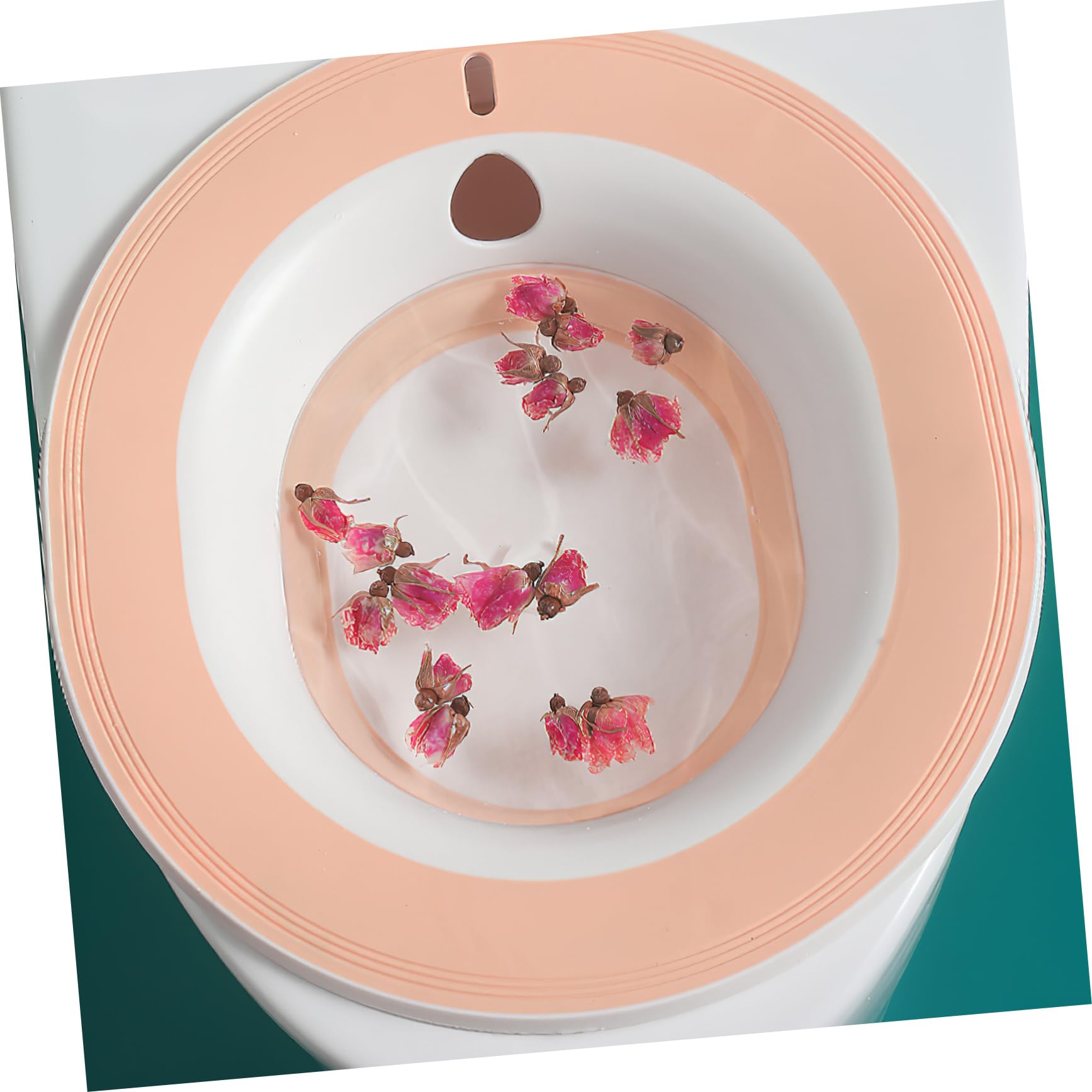 Bacino Sitz per Donne in Gravidanza, Plastica, Rosa | Design Antiscivolo, Facile da Lavare, in Pp e Tpr, Pratico per Igiene Quotidiana e Uso Domestico