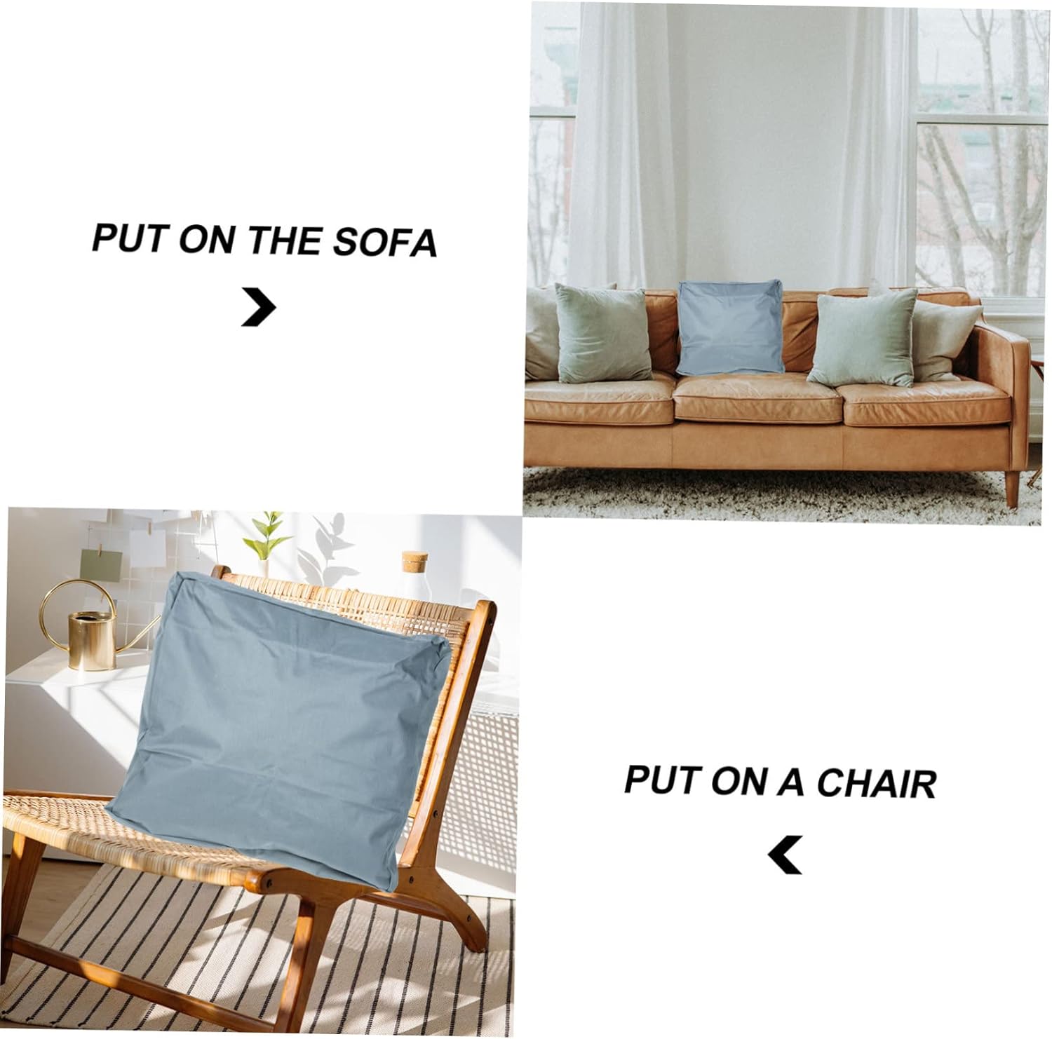 POPETPOP Oxford Cloth Cushion Cover for Furniture Stylish Replacement Cover for Outdoor and Indoor Seats Options Protector for Home