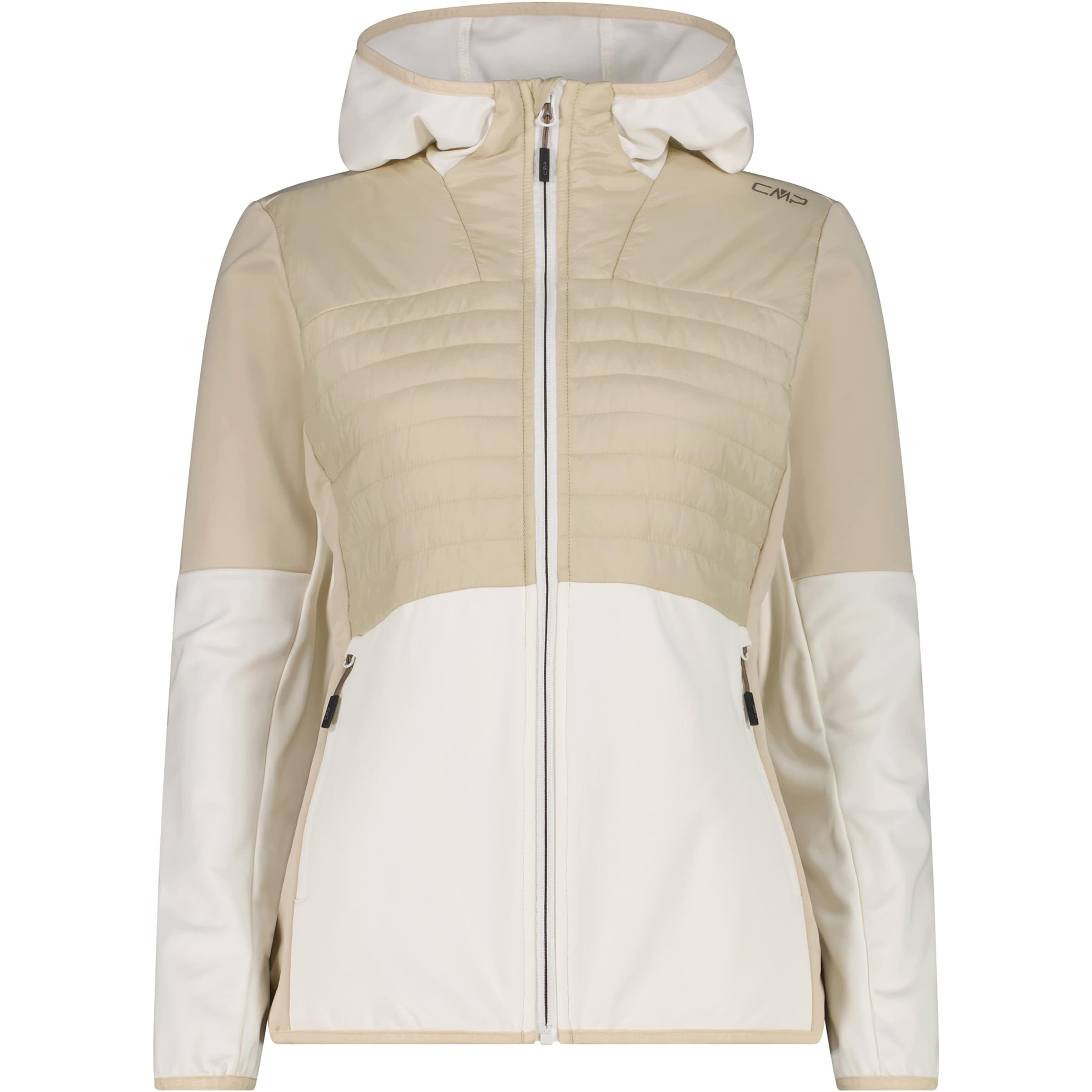 CMP Damen Hybrid Hoodie Jacke offwhite M