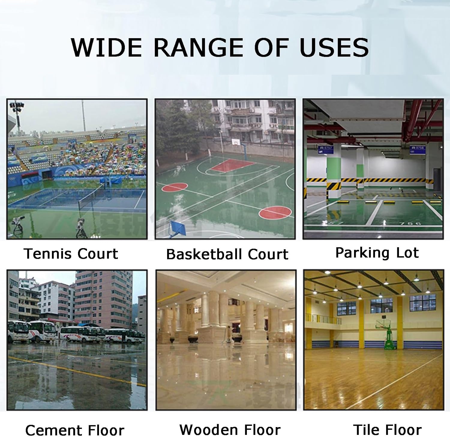 Tennis Court Squeegee, Sports Ground Cleaning Accessories, Floor Water Pushing Tool for Parking Lot Sports Field Swimming Pool