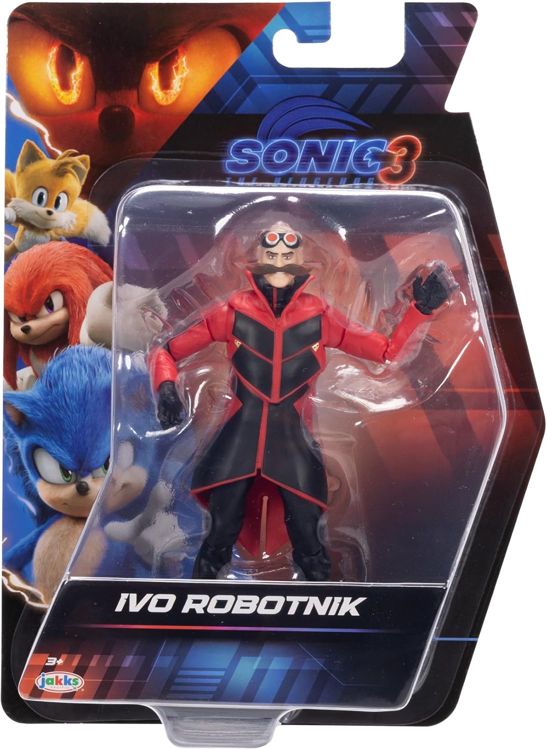 Sonic 3 Movie Action Figures 5-Inch Ivo Robotnik Collector Toy Figure, Highly Articulated for Boys Girls - Officially Licensed Sonic The Hedgehog 3 Movie Product