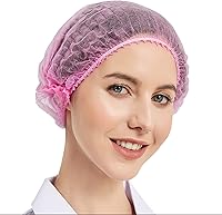 Vista 6 de ProtectX Cubiertas desechables para barba, red desechable para barba Bouffant de 19 x 9 pulgadas, color blanco, paquete de 100