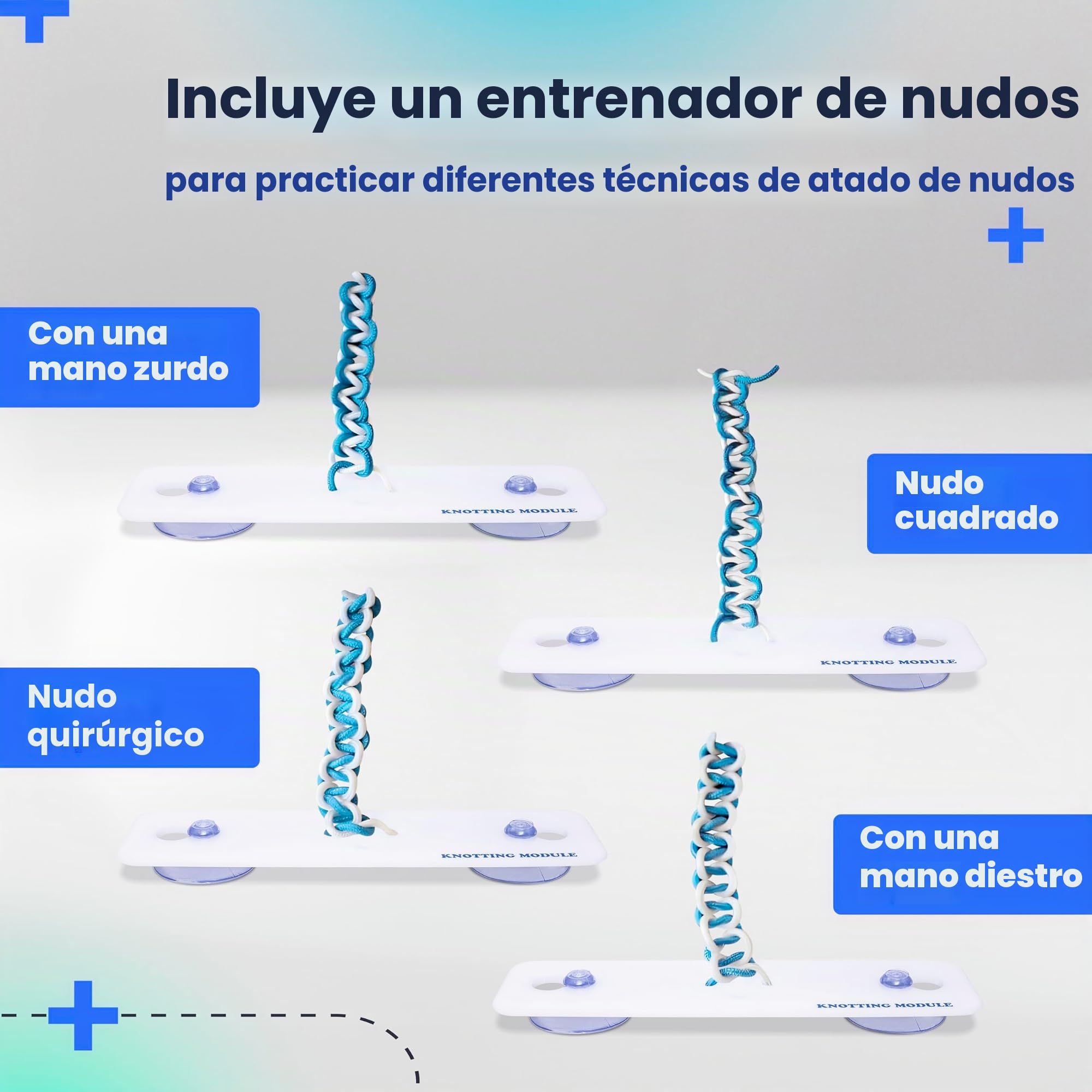 Kit de Práctica de Sutura Quirúrgica - Curso de Sutura en Inglés, Instrumentos Medico, Hilos de Sutura y Piel de Silicona - Regalo para Estudiantes de Medicina y Enfermería (Educativo)