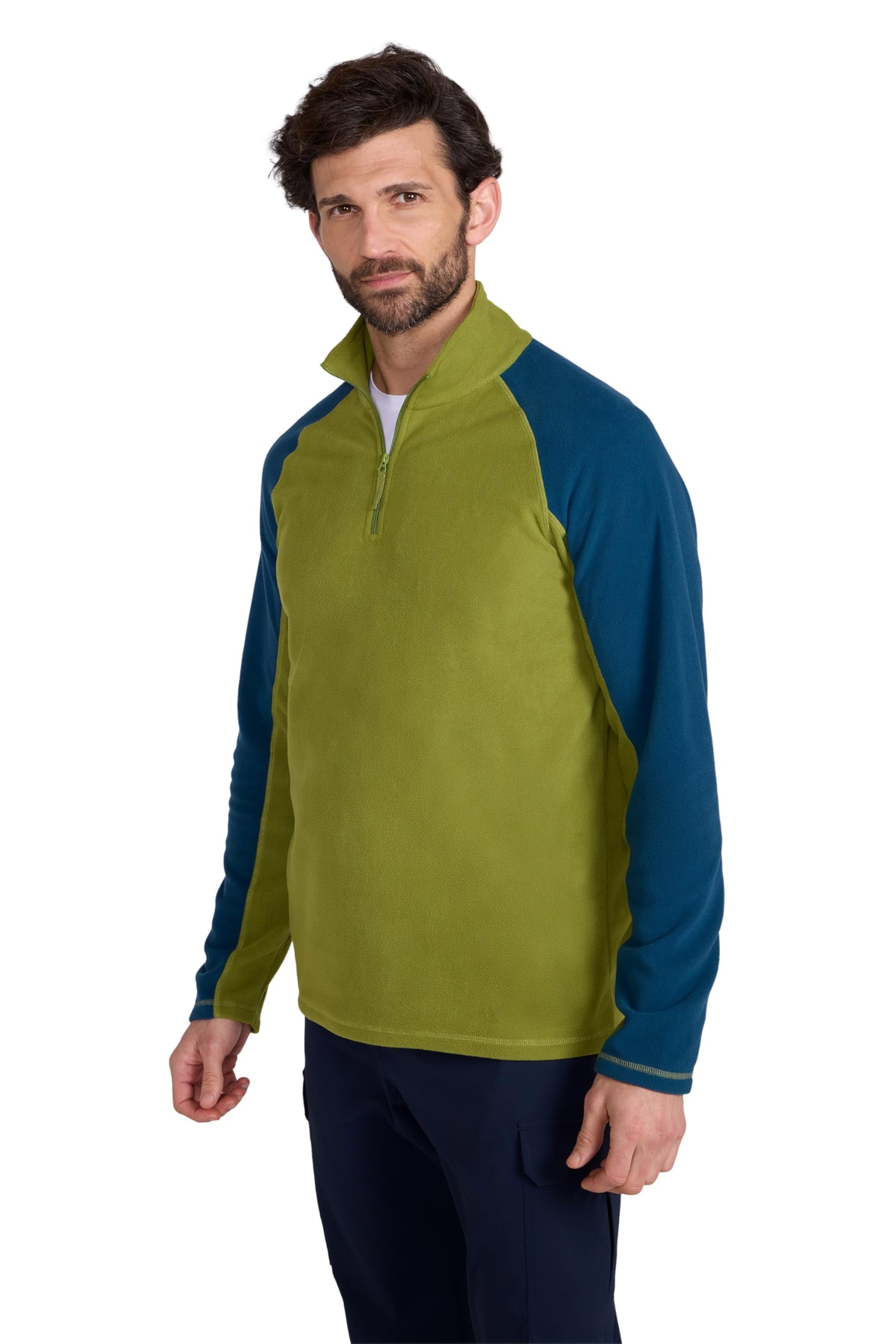 Ashbourne II Mens Half-Zip Fleece - Green