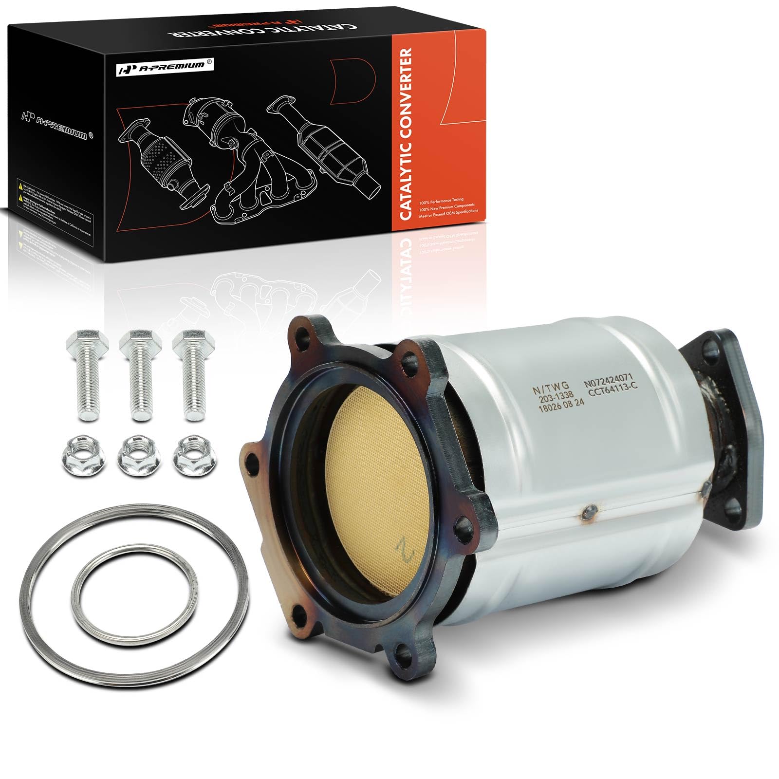 Amazon.com: A-Premium Front Catalytic Converter Kit Direct-Fit