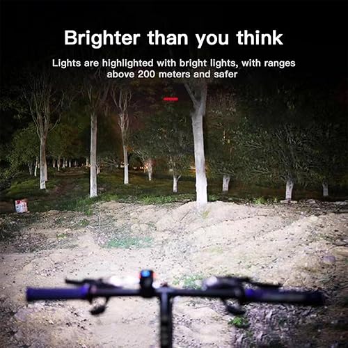 Miniatura 3 de Luces de bicicleta, 9000 lúmenes para montar en la noche, luz LED recargable, luces para bicicletas de noche, ideal para montar de noche, correr y