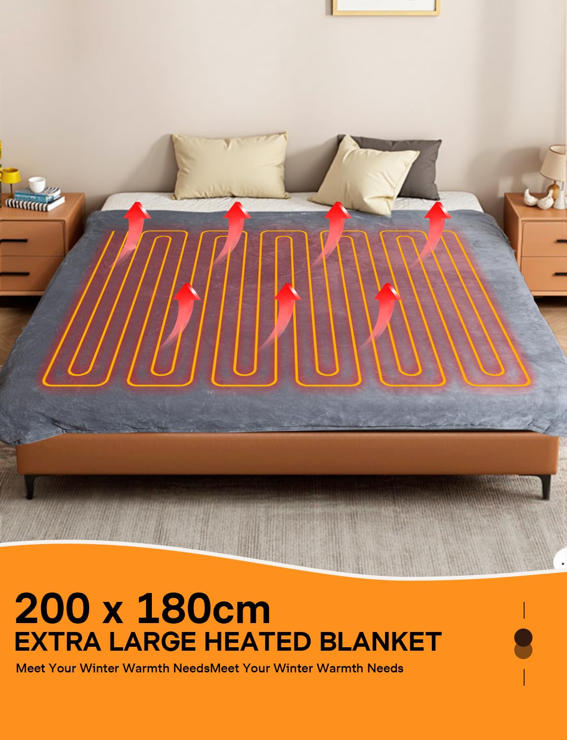 Elektrische warmtedeken Tomado 180x130cm | De