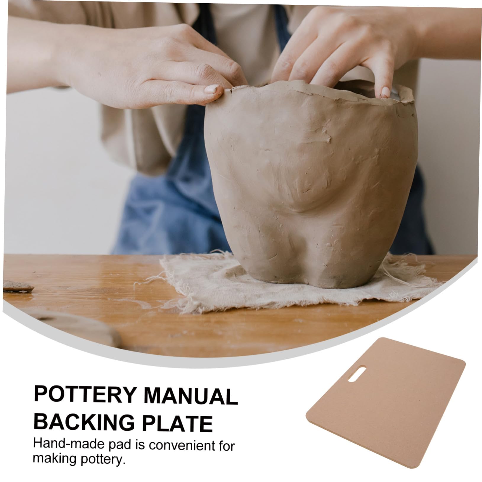 Almohadilla de Curado de Epoxi y Estera de Arcilla de Cerámica Portátil Ligera Pequeña para Manualidades de Cerámica, Soporte Estable para Arcilla, Uso en Elaboración y Secado