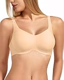 Women's Jelly Bra Ultra Soft Full Coverage Wireless, Cloud Comfort No Underwire Push Up & Lift with Full Support Bra