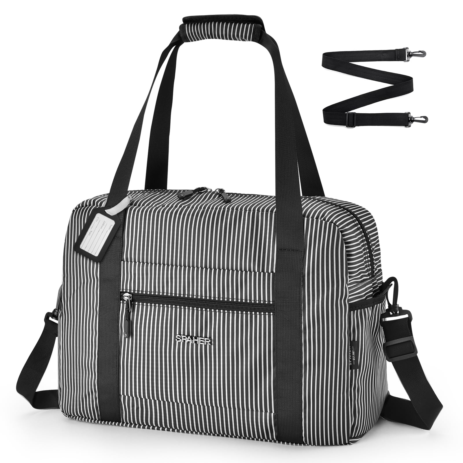 SPAHERCabin Bag 40x30x20 Wizzair Vueling Foldable Travel Duffle Bag Carry-on Hand Luggage Small Under-seat Cabin Bag Lightweight Holdall Suitcase Handbag