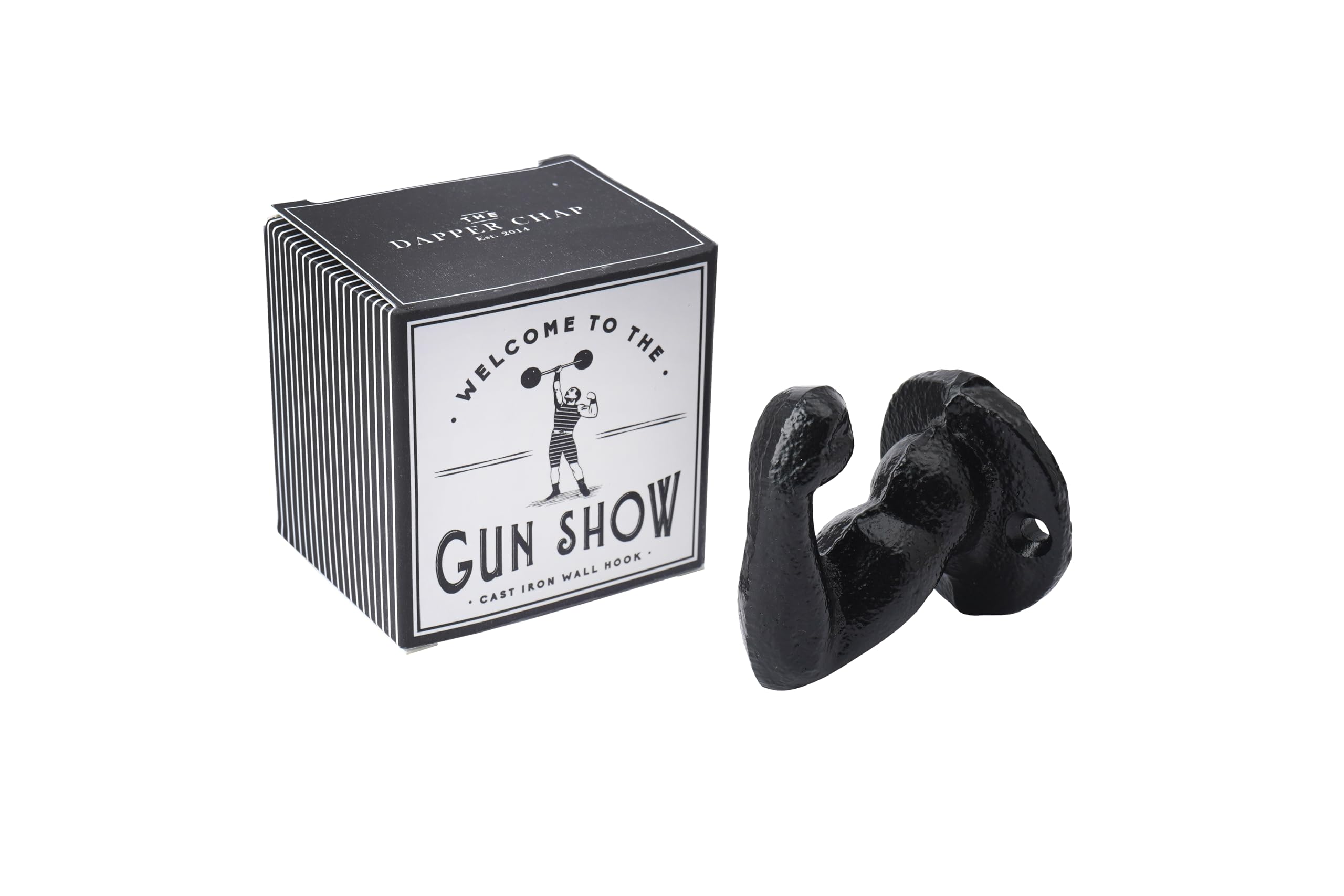Cgb Giftware | Dapper Chap 'Gun Show' Bicep Iron Wall Hook | Cast Iron | Hook | The Dapper Chap Collection | Gift | Muscle | Bicep | Gb07391