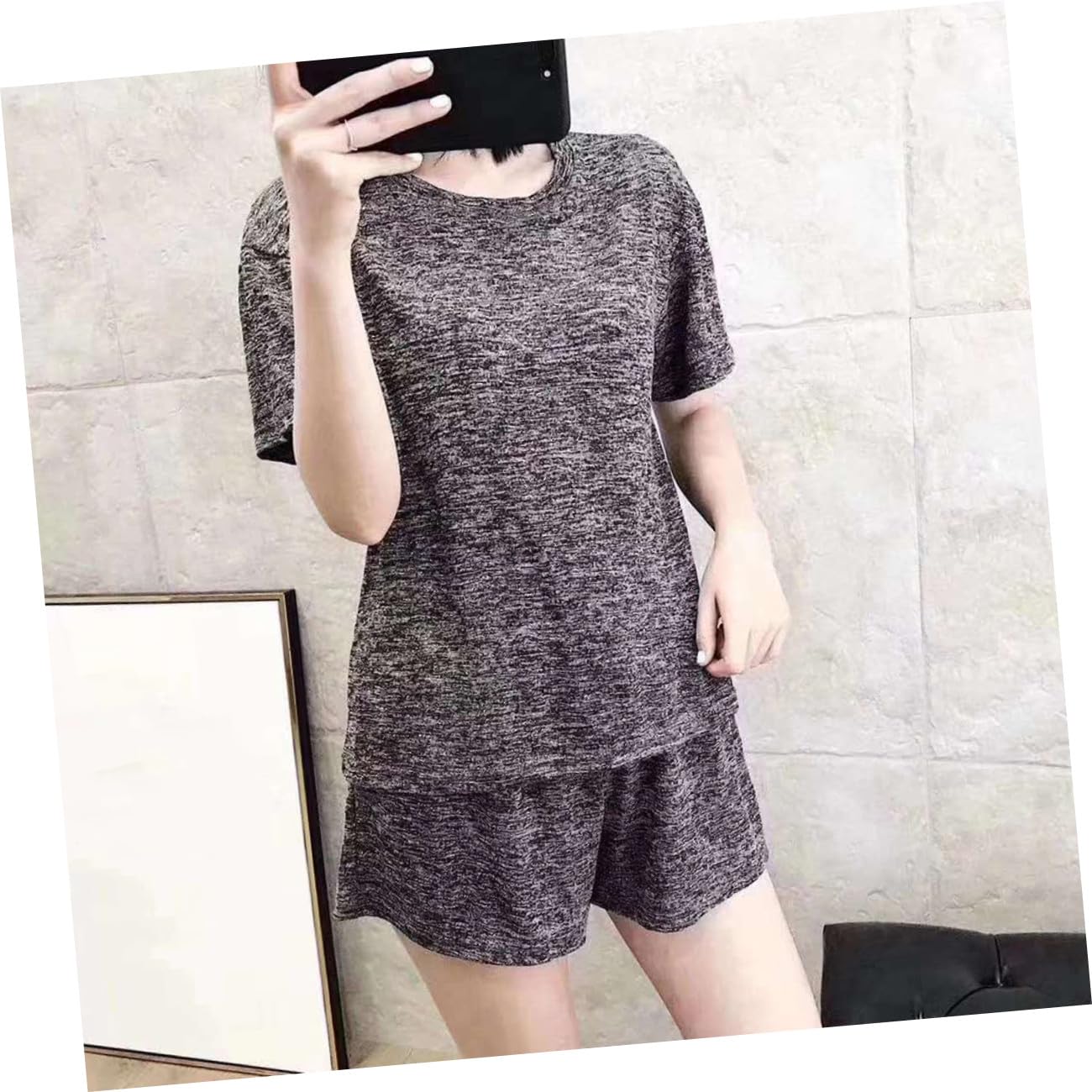 LIFKOME Survêtement 3 Pièces Femme Coton Respirant pour Vêtements de Détente et Jogging