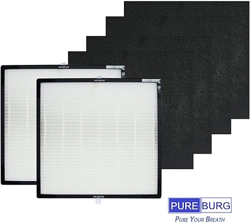 Miniatura 5 de PUREBURG AK46000 - Juego de filtros de repuesto compatibles con Oreck Air Response Small WK16000 Purificador de aire tipo B1, paquete de 2 unidades