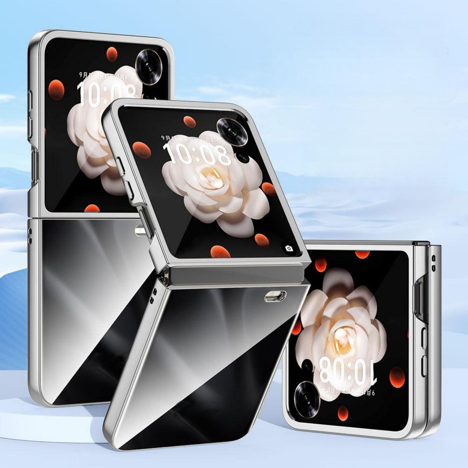 HülleCase for Magic V Flip Transparent Cover,Clear Bumper Shell for Honor Magic V Flip(2)