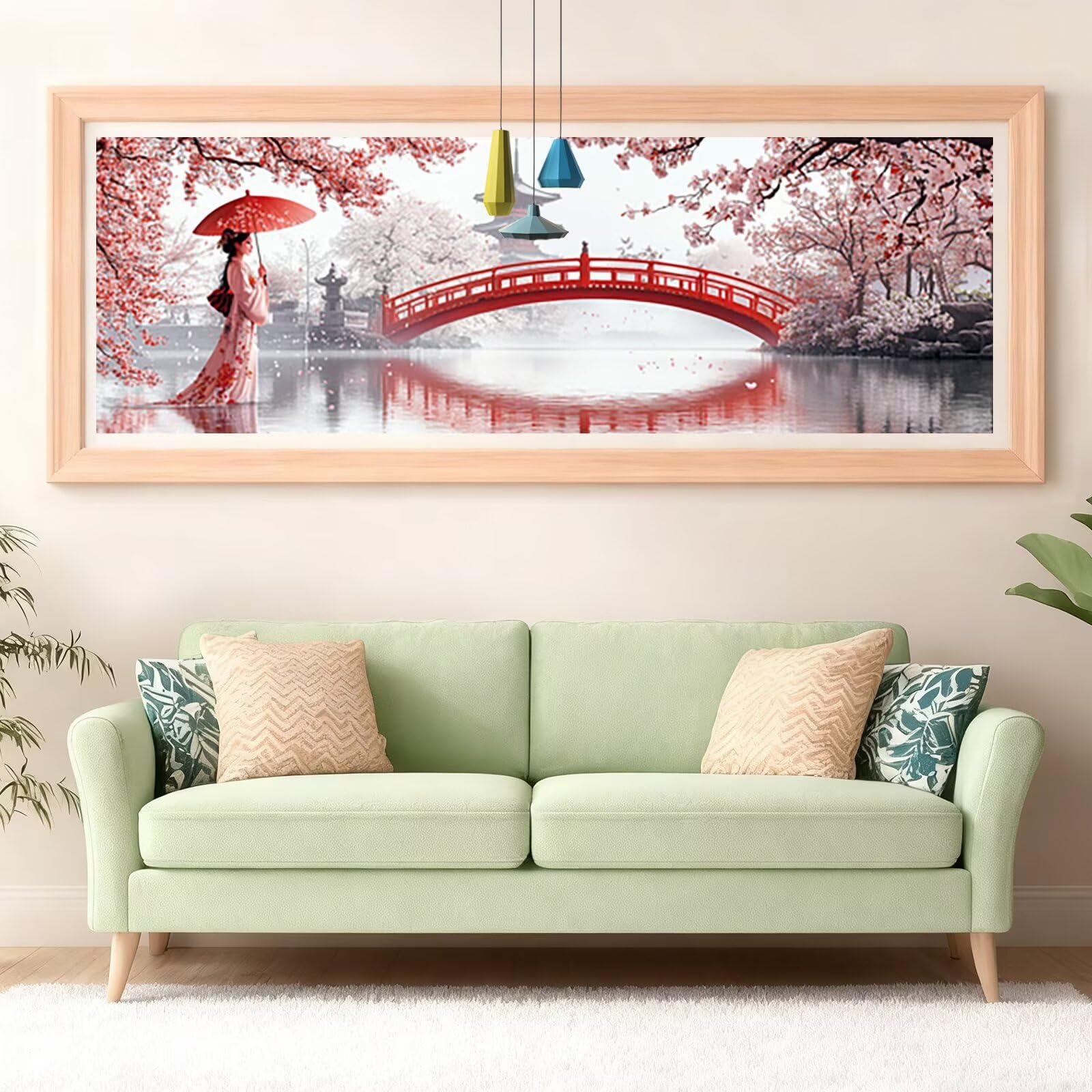 Diamentowe malowanie Japonia, diamentowe malowanie dla dorosłych duży format kobiety, 5D haft diamentowy pełny zestaw, DIY Rhinestone Haft Cross Stitch kreatywne hobby do dekoracji ścian prezent