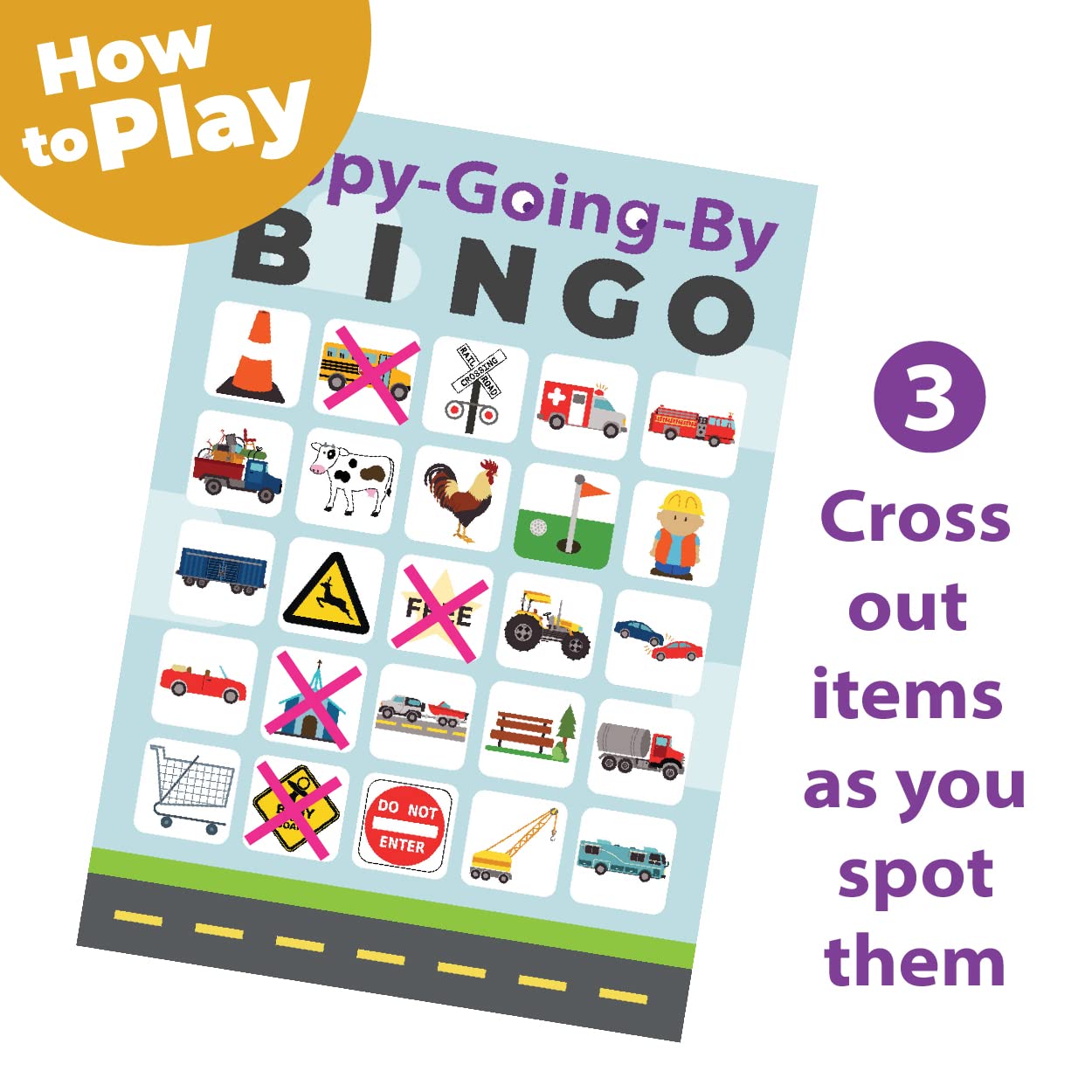 I-Spy-Going-by Bingo Road Trip Reisespiel