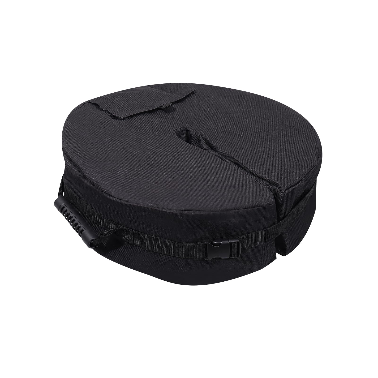 SUQ I OME Outdoor Umbrella Base Weight Bag, Fillable Sand Bags for Patio Garden Umbrella Stand,Round