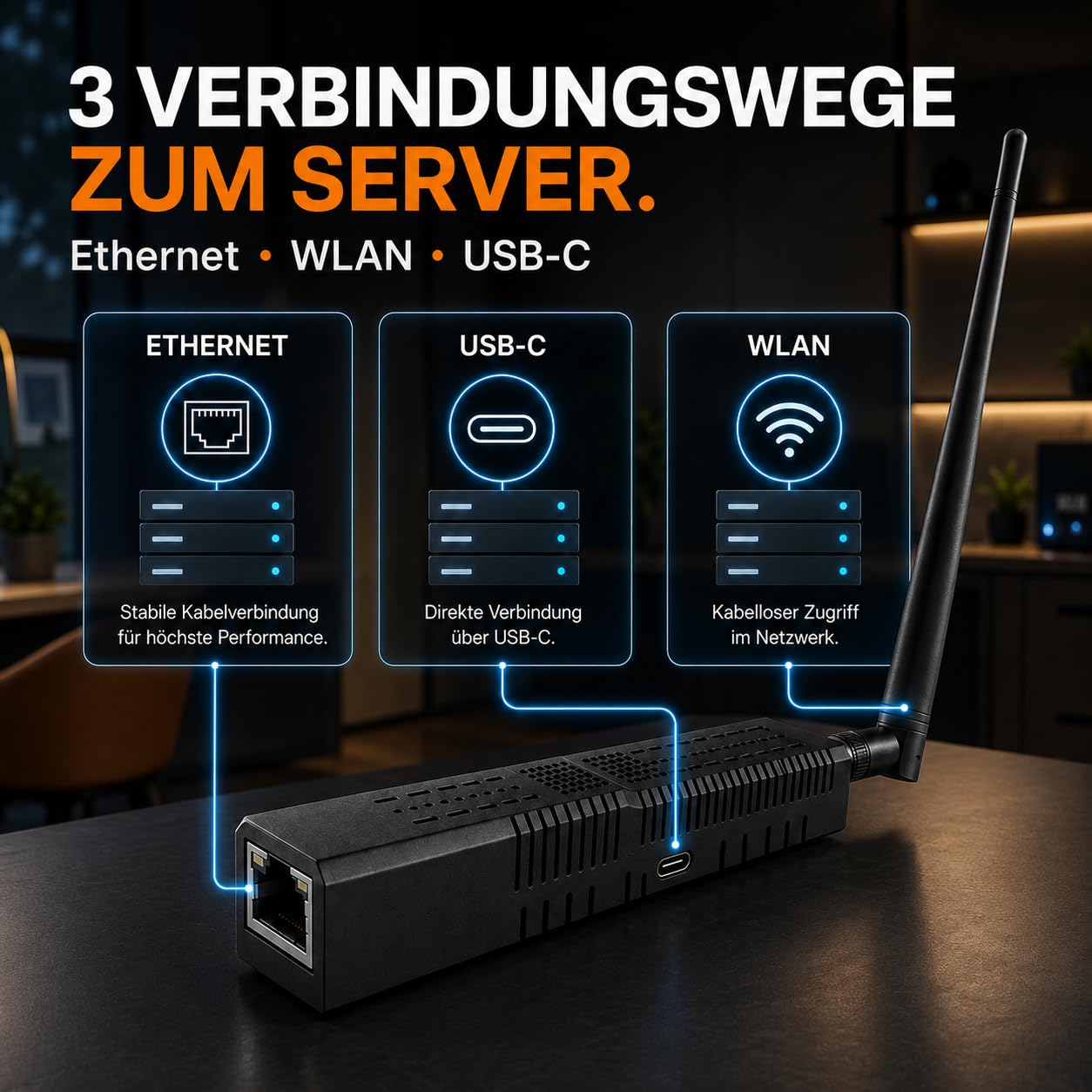 SLZB-06P10 Zigbee 3.0 / Thread Netzwerkadapter mit PoE, Ethernet, USB-C und WLAN – CC2674P10 Koordinator für Home Assistant, Zigbee2MQTT und ZHA