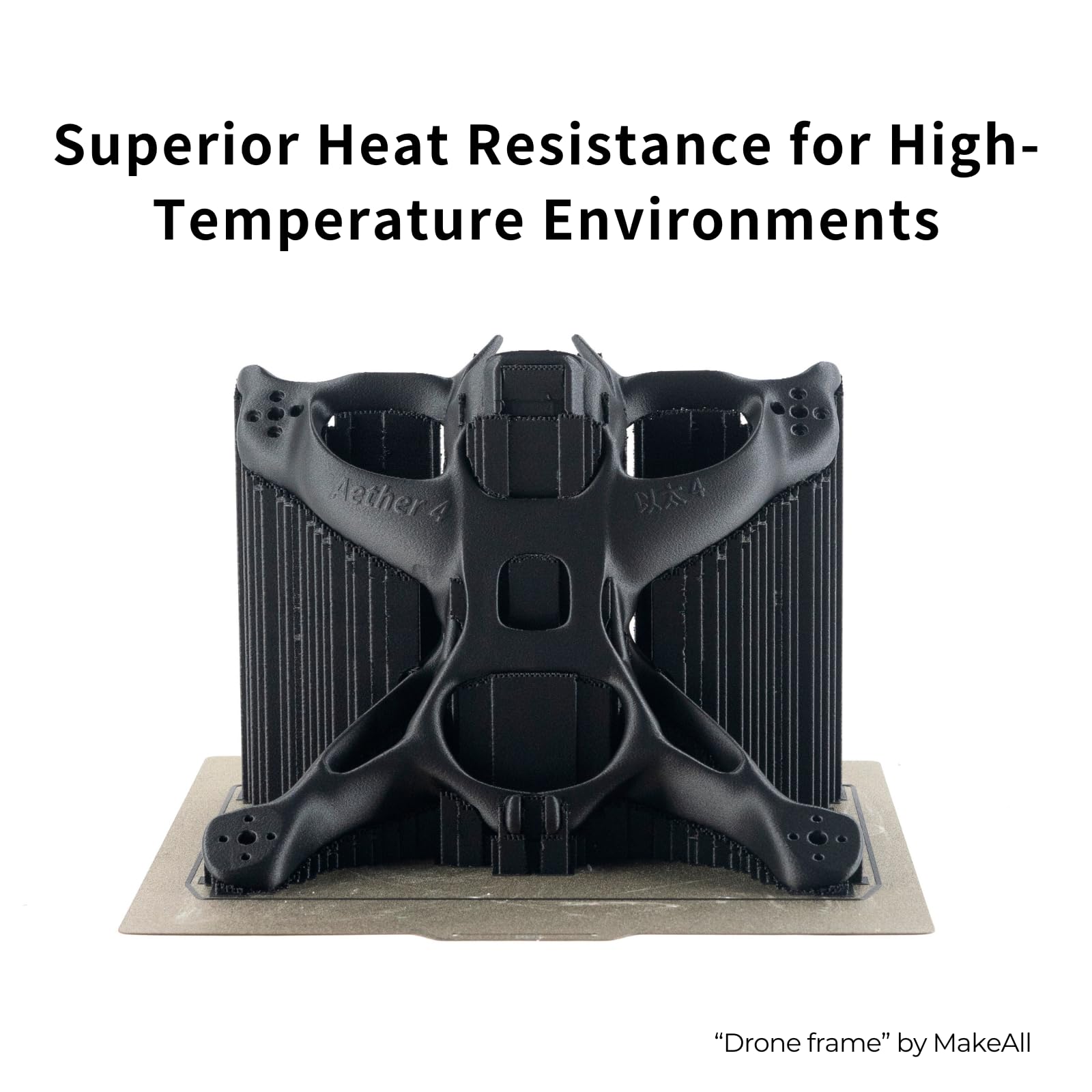 Siraya Tech Fibreheart PPA-CF Filamento per Stampa 3D, Nylon PAHT rinforzato in Fibra di Carbonio, Alta Resistenza e Resistenza al Calore (1 kg, Nero) | Nylon carbonio industriale, Resistenza e tenuta termica superiori, Filamento PAHT-CF ad alte prestazio