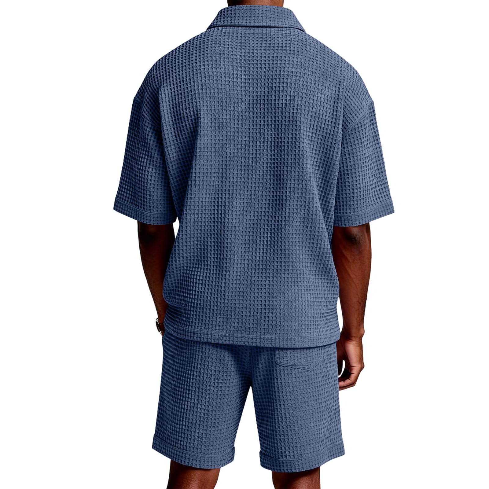 Ropa Hombre Eleganti Conjunto Verano Polos Manga Corta y Pantalones Cortos Chandal Verano Hombre