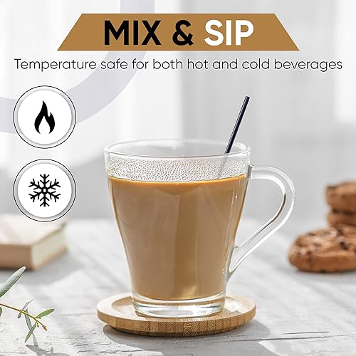 Miniatura 7 de 1000 agitadores de café de plástico, pajitas de cóctel de 5 pulgadas y palitos para café y restaurantes, fabricados en Estados Unidos (negro)