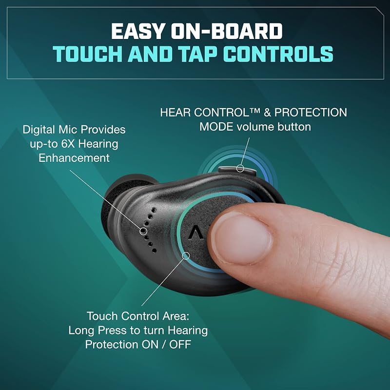 AXIL XCOR PRO Wireless Bluetooth Earbuds, HearPRO Enhancement image 4