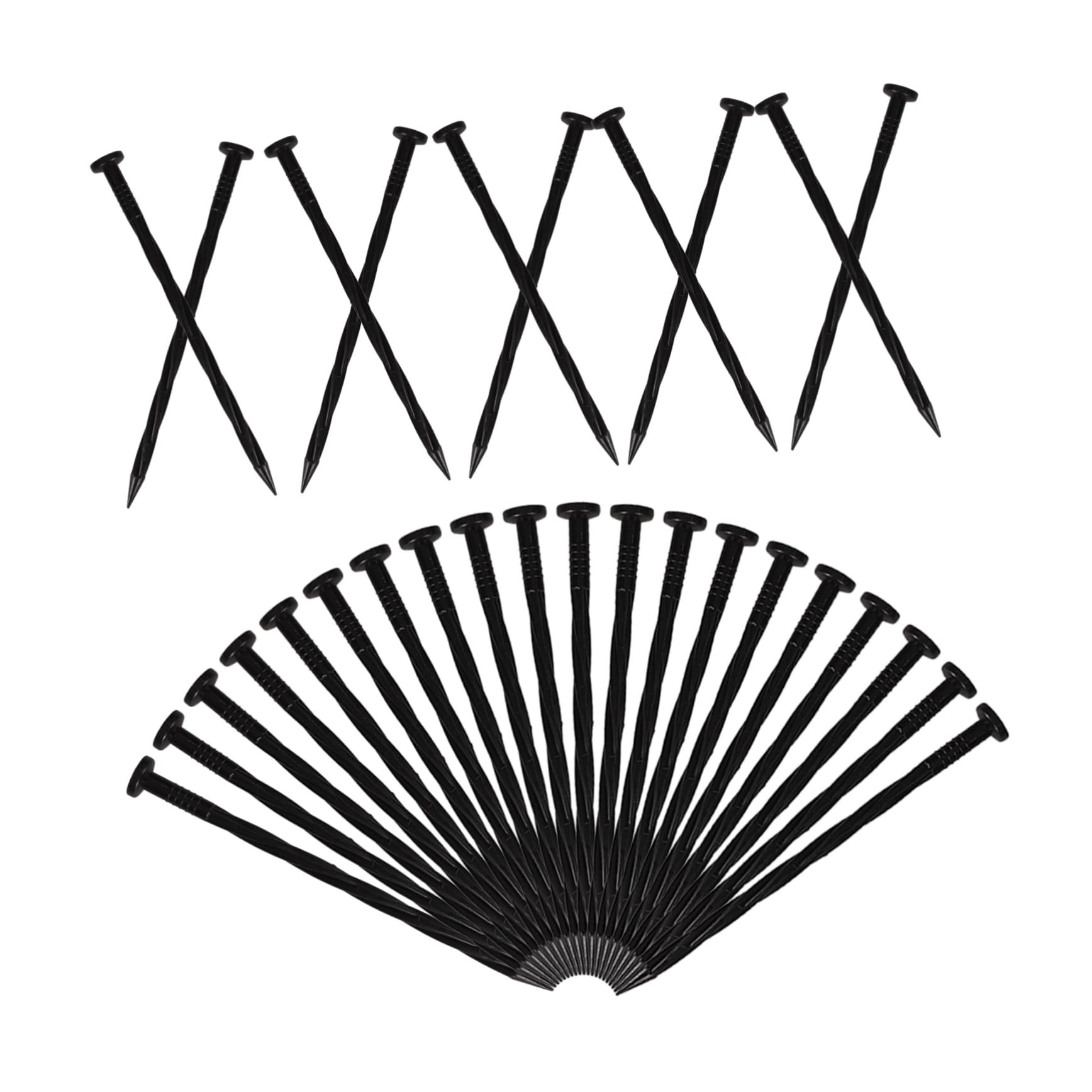 SUPVOX 5 Set di Picchetti da Giardino in Plastica per Giardinaggio Picchetti da Giardino Picchetti da Bordatura Picchetti da Giardinaggio 30 Pezzi*5