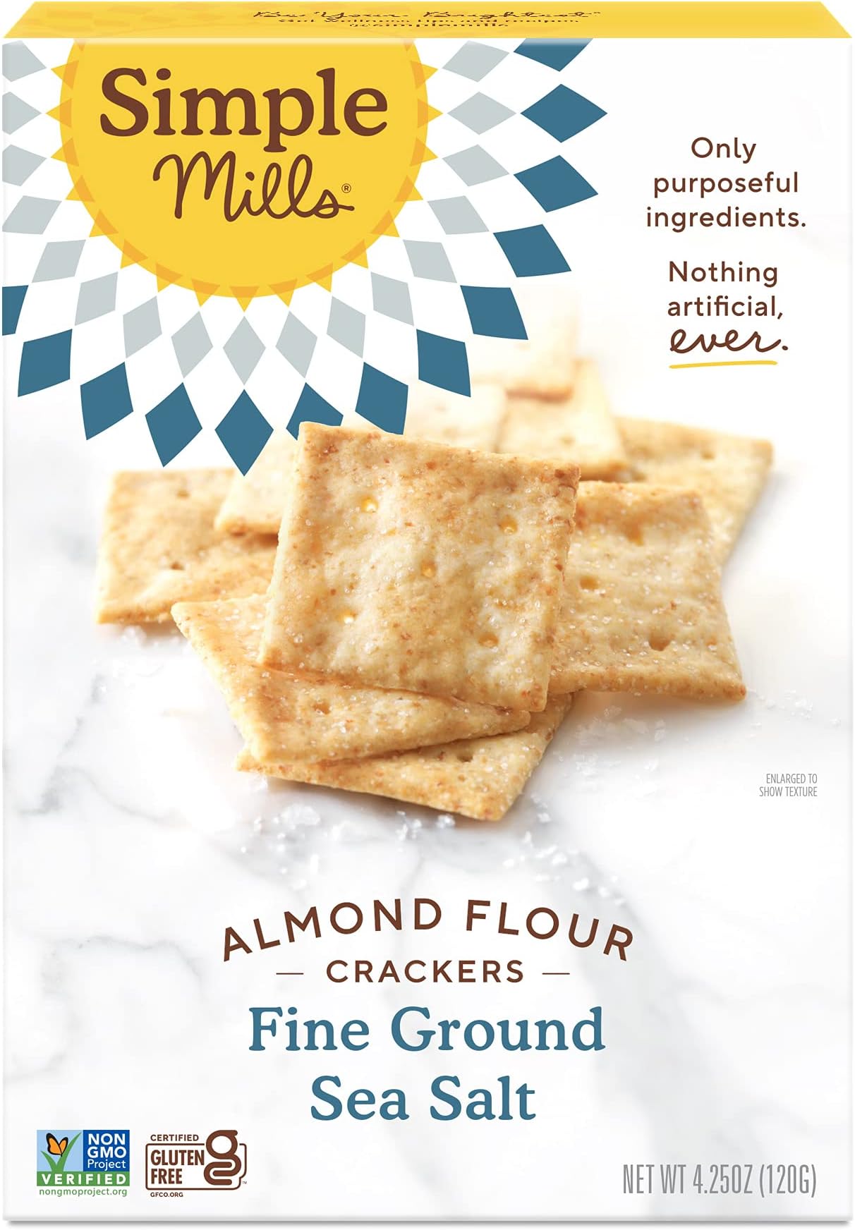 Almond Flour Crackers, Fine Ground Sea Salt, 4.25 Oz