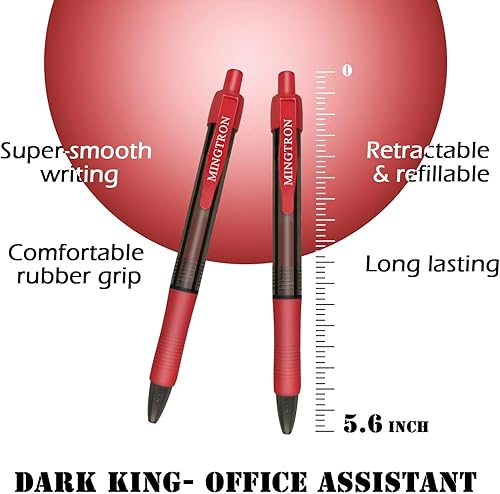 Miniatura 2 de Bolígrafos de gel, paquete de 150 bolígrafos de punta fina, sin manchas para la mano izquierda, bolígrafos de clic a granel, bolígrafos retráctiles