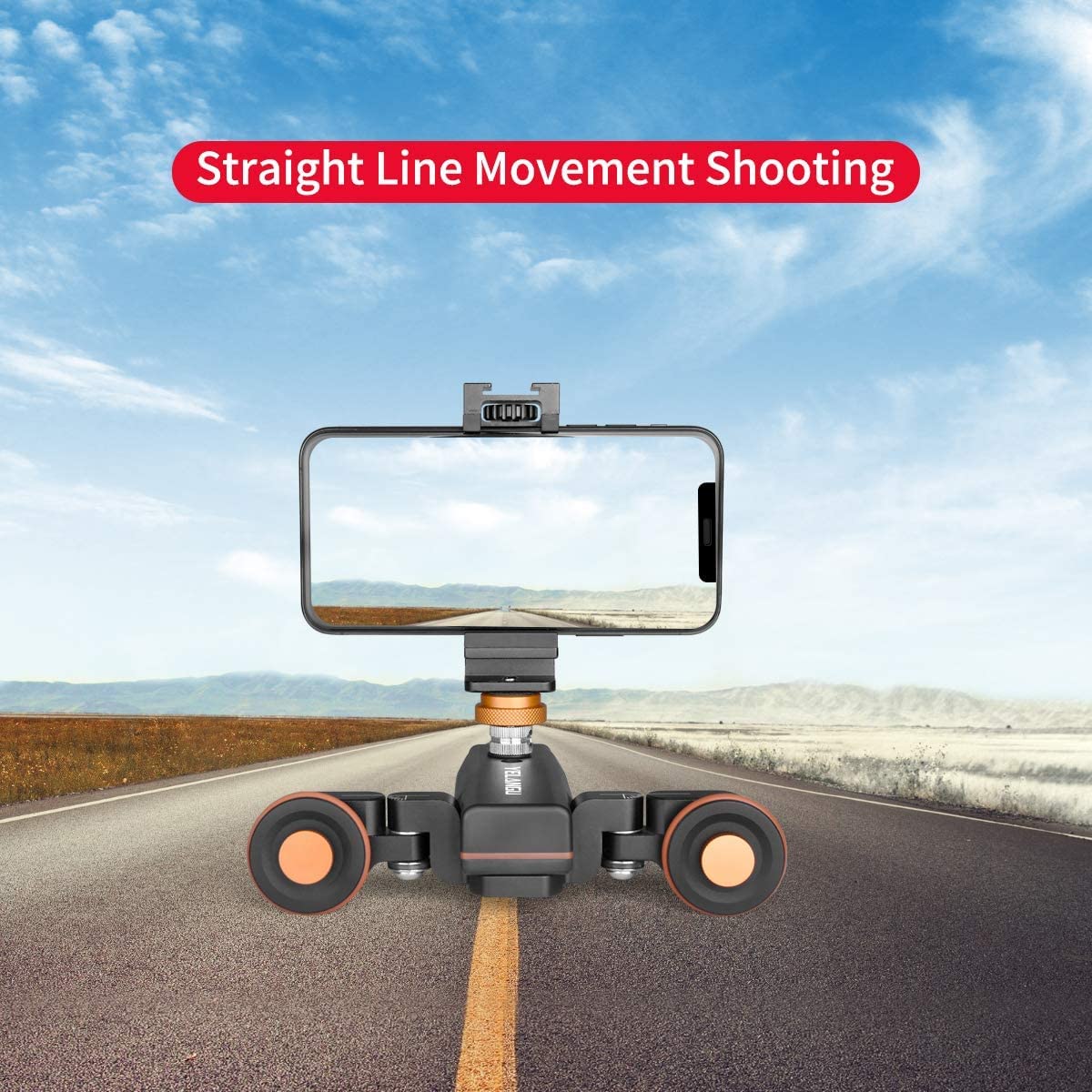 DSLR-Kamera mit kabelloser Fernbedienung, 3 Arten von Geschwindigkeiten, verstellbarer Schieber, um 360 Grad drehbar, motorisiert, elektrisch, Schiene, Dolly Auto