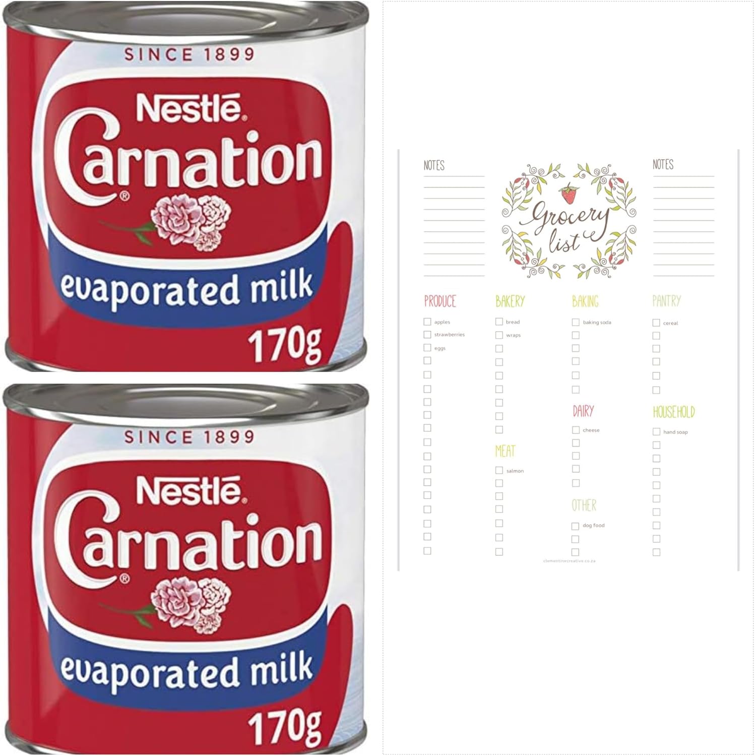 Evaporated Milk Bundle which Contains Carnation Evaporated Milk 170g