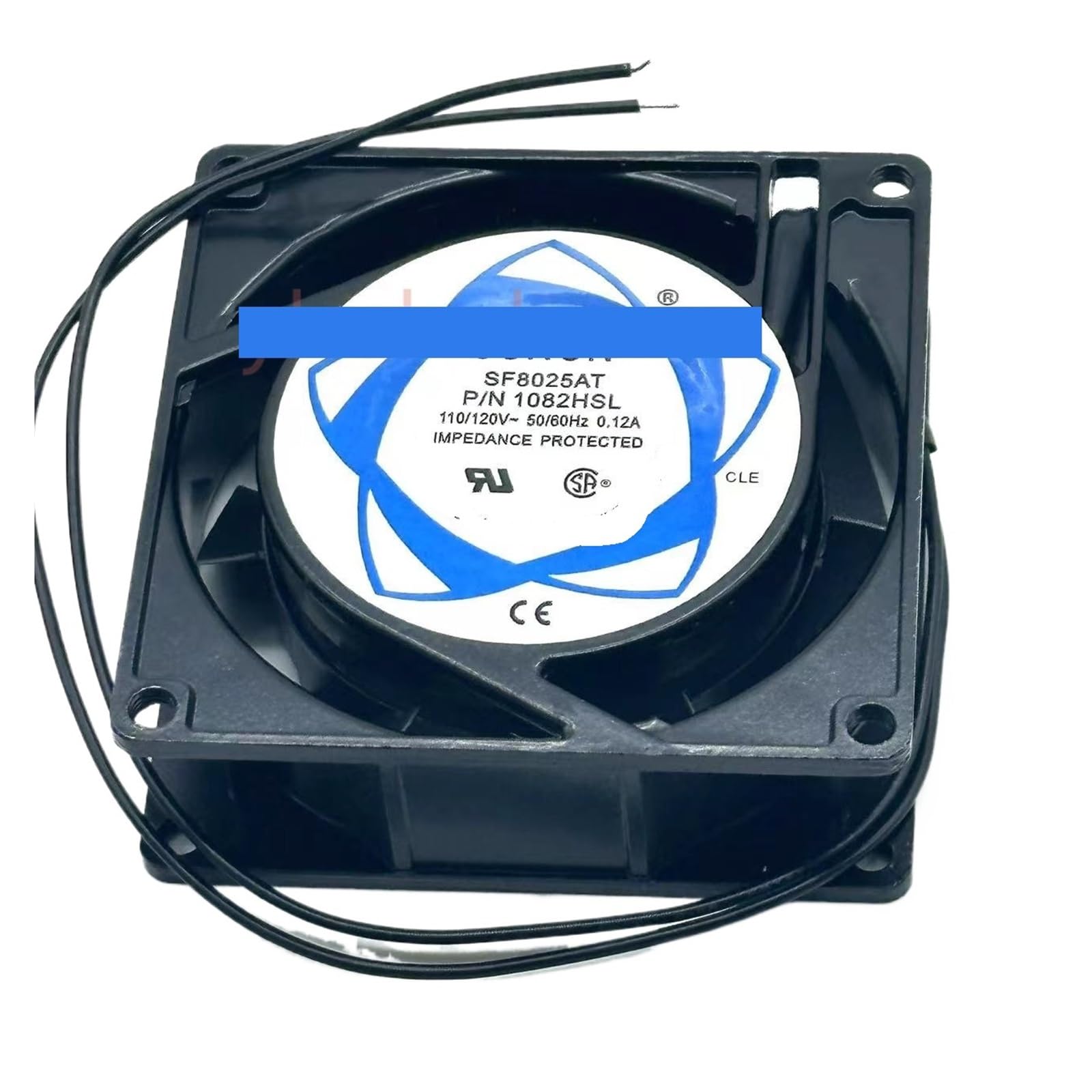 YMUGUEGH SF8025AT 1082HSL AC 110/120V 0.12A 80x80x25mm 2-wire Server Cooling Fan