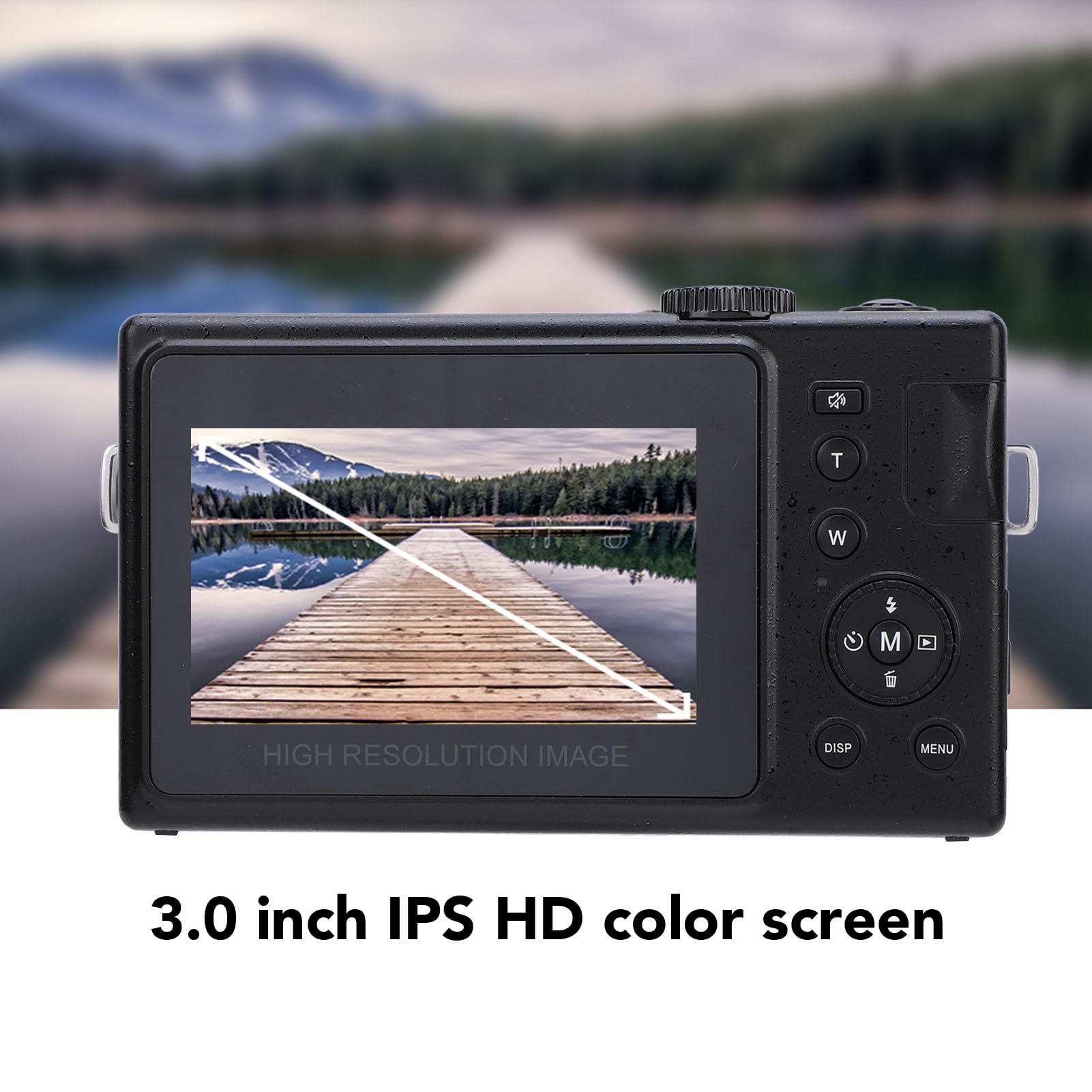 Fotocamera digitale, 1080P HD 3 pollici IPS Screen Vlogging Camera, 48MP 16X Zoom digitale USB C Videocamera tascabile portatile fotocamera compatta per viaggi Vlogging per ragazzi ragazze