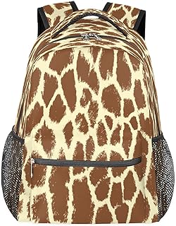 Mochilas de viagem para laptop para mulheres homens animal girafa moda mochilas escolares mochilas para livros, mochilas casuais para meninos e meninas, trabalho, caminhadas, acampamento, Multicor, Medium