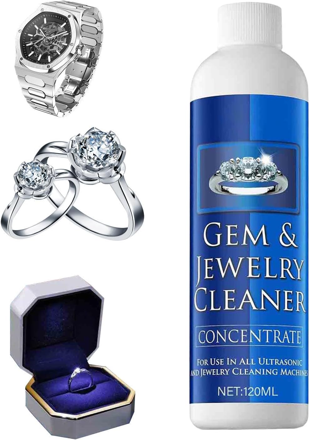 Jewelry Cleaner, Shine Polisher, Formulated with Gentle Protective, Care