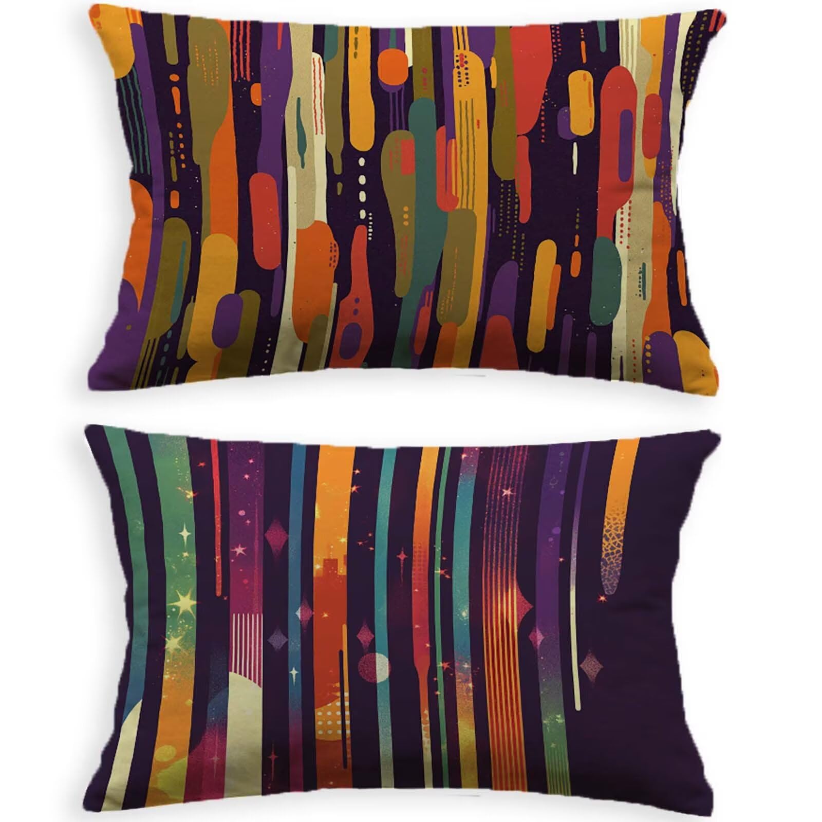 Housse coussin extérieur déperlante 60x90 anti-taches avec zip invisible