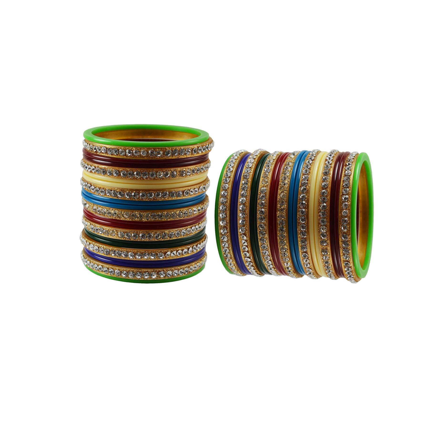 Vidhya Kangan Multi Colour Stone Stud Acrylic Woman Bangle (B09ZFBSBV9) Amazon Price History, Amazon Price Tracker