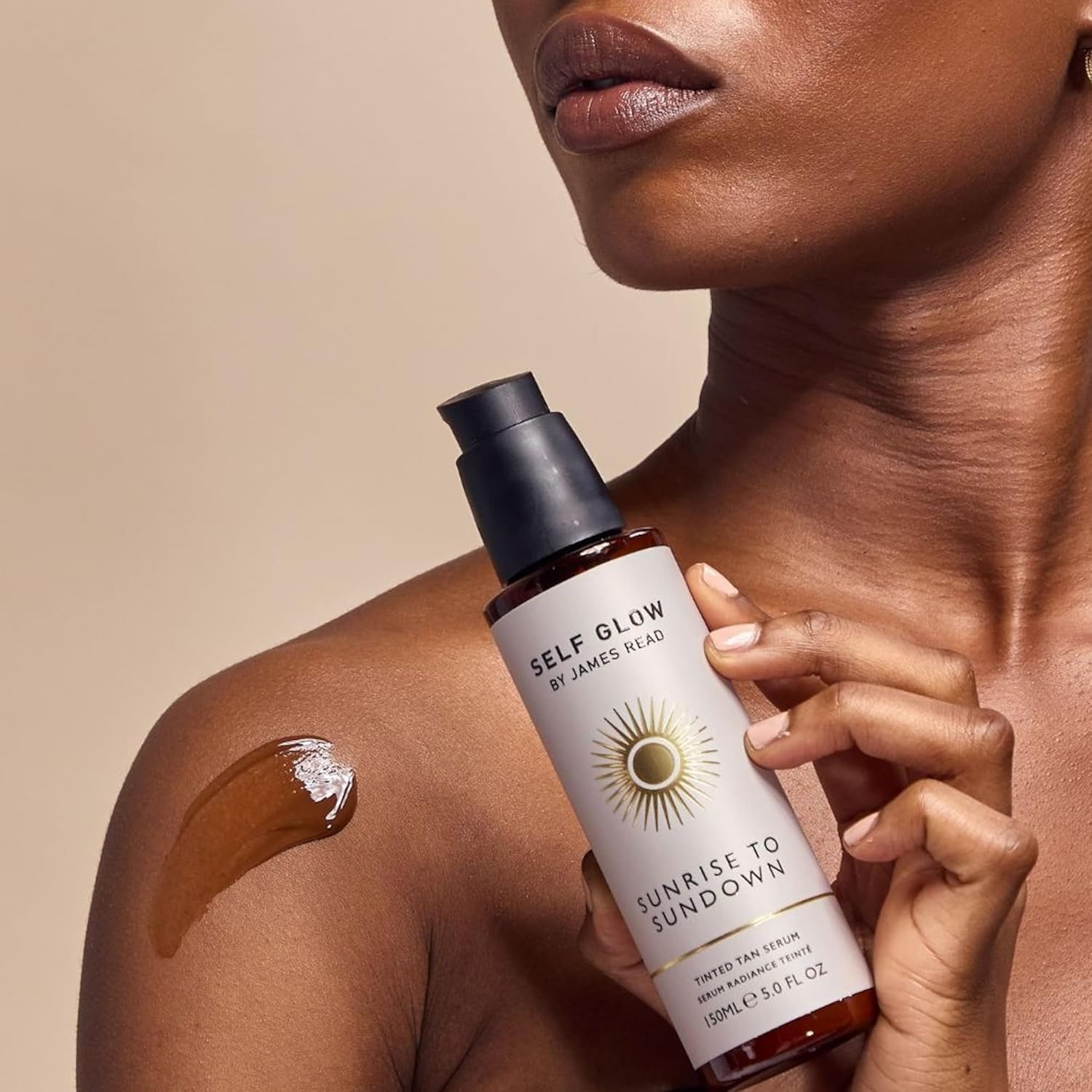 Self Glow by James Read - Sunrise to Sundown Tinted Tan Serum | Instant, Customizable Glow | Hydrate, Nourish, Soften | Non-Allergen Fragrance, Silicone + Drying Alcohol-Free (150mL | 5 fl oz) - Image 6