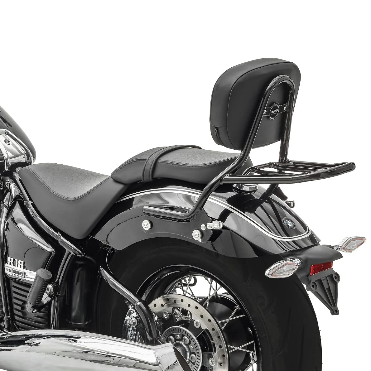 Sissy Bar Compatible avec BMW R 18 / Classic 20-21 Dossier Detachable + Porte-Bagages QL2