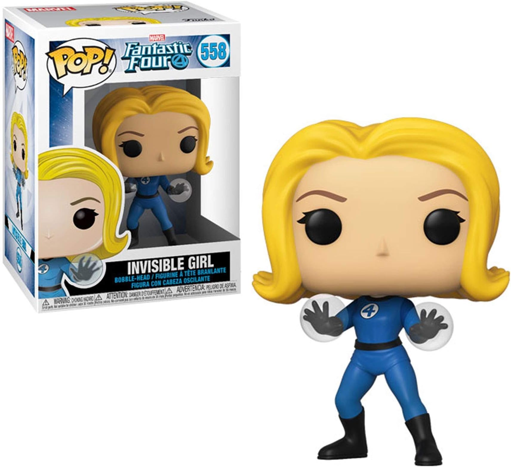 Pop! Marvel: Fantastic Four - the Invisible Woman Girl - Collectable Vinyl Figure - Gift Idea - Official Merchandise - Toys for Kids & Adults - Comic Books Fans - Model Figure for Collectors