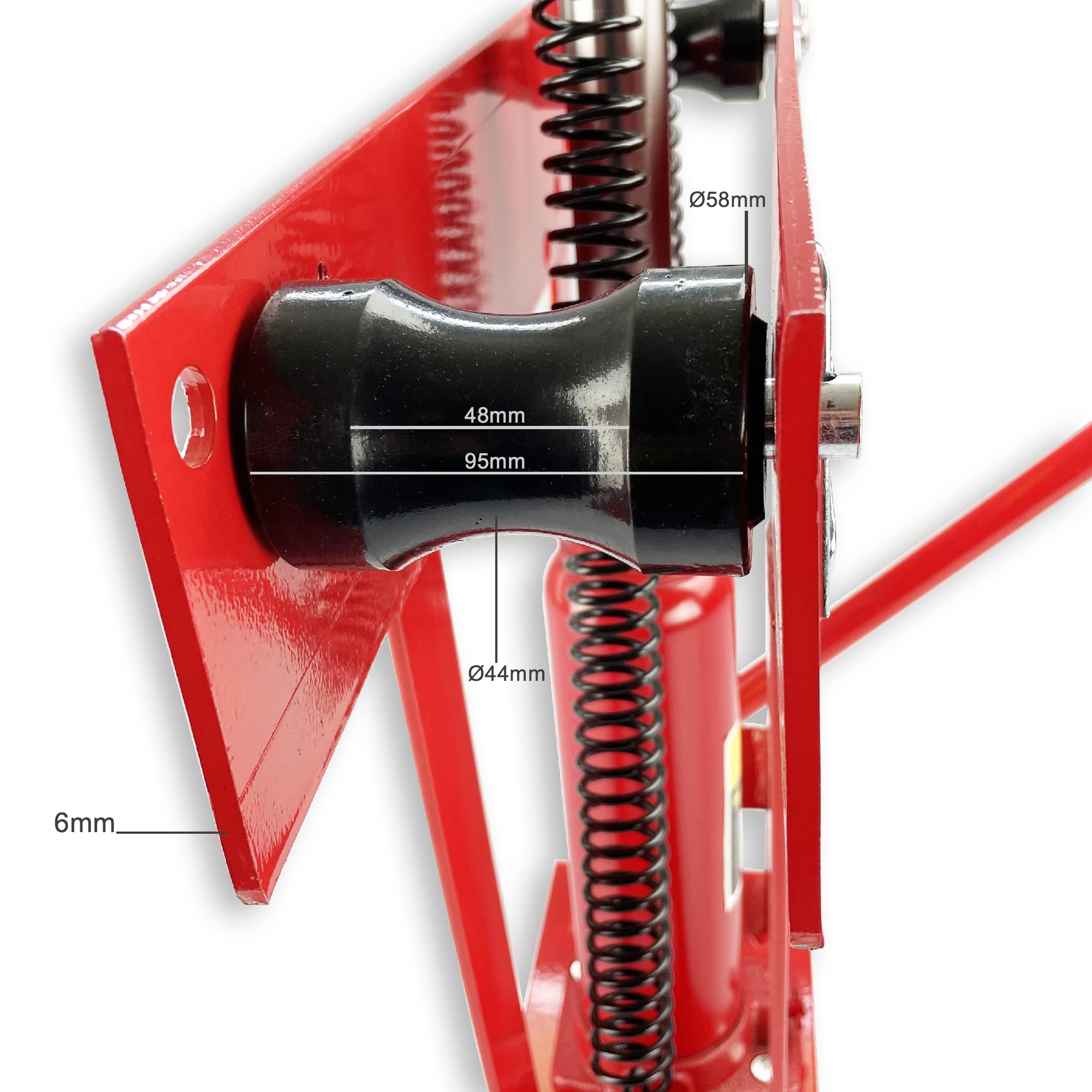 PIEGATUBI IDRAULICA 12T 6 MATRICI 43KG STRUTTURA MASSICCIA METALLO TUBI BARRE OFFICINA GARAGE UNIVERSALE