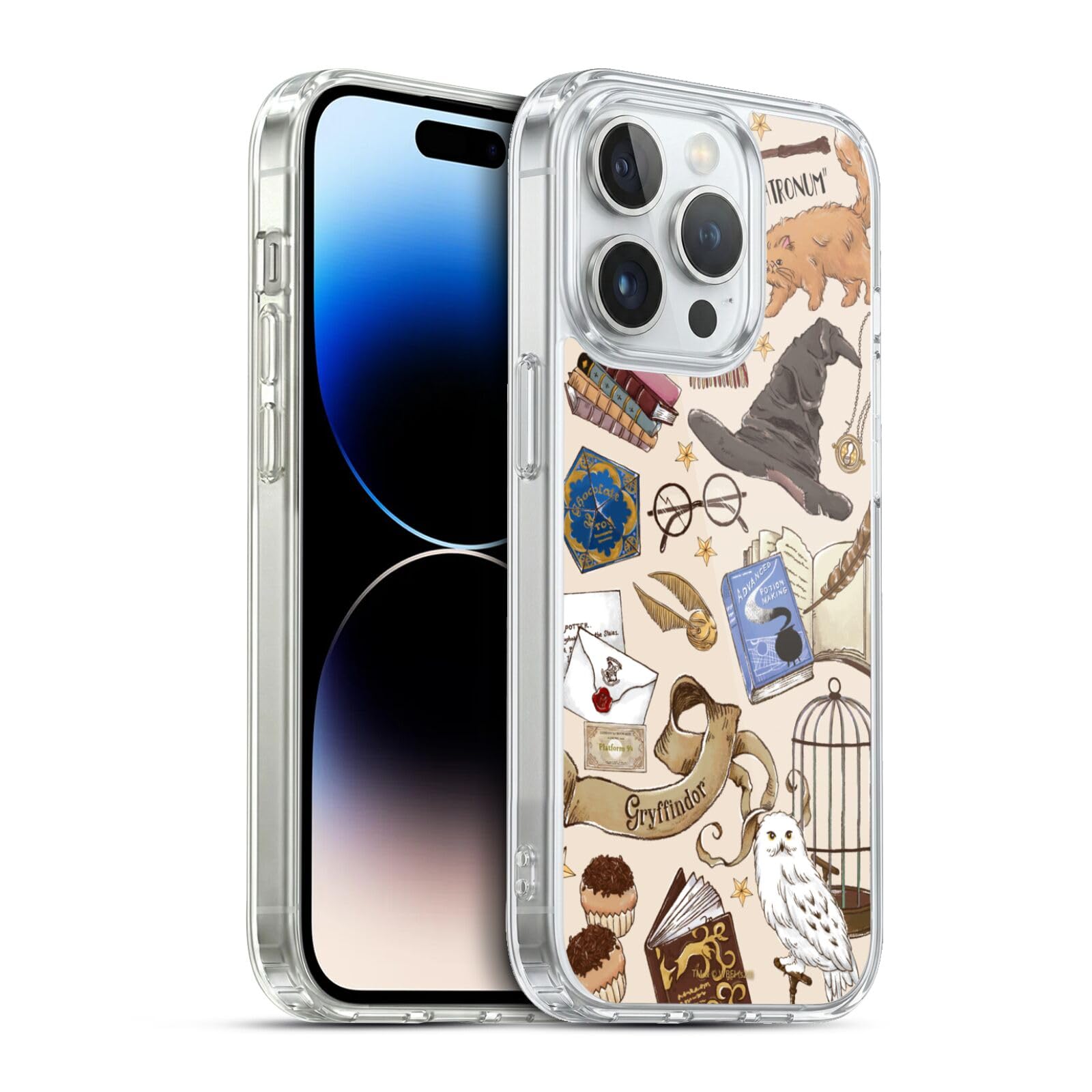 Head Case Designs Licenciado Oficialmente Harry Potter Patrón Luna Reliquias de la Muerte XXXVII Caso Funda de Gel Suave Compatible con Apple iPhone 12 / iPhone 12 Pro — view 125