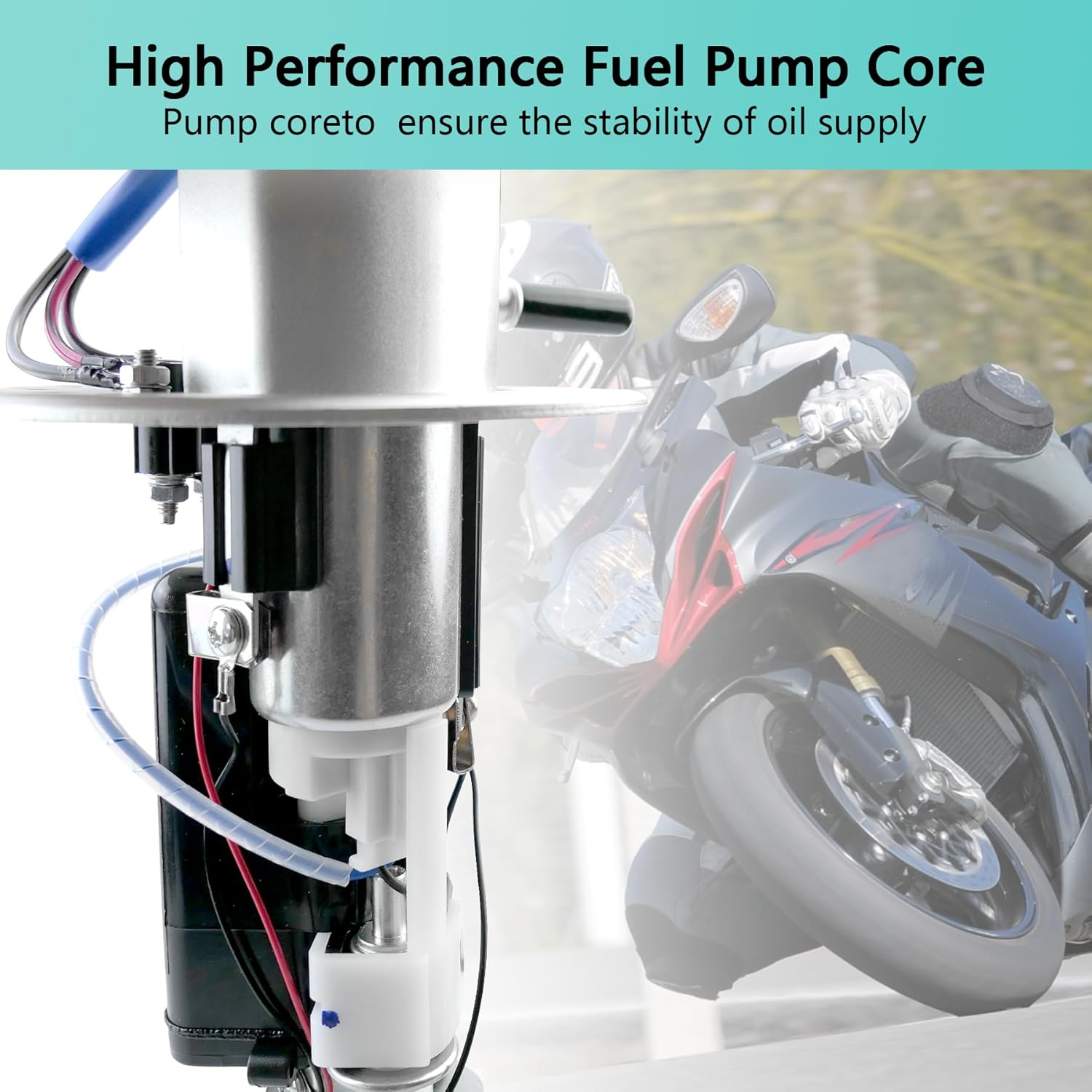 15100-01H00 Fuel Pump Assembly Fits for Suzuki GSXR600 GSXR750 GSXR-600 GSXR-750 2006 2007 Replaces 1510001H00 - Image 2