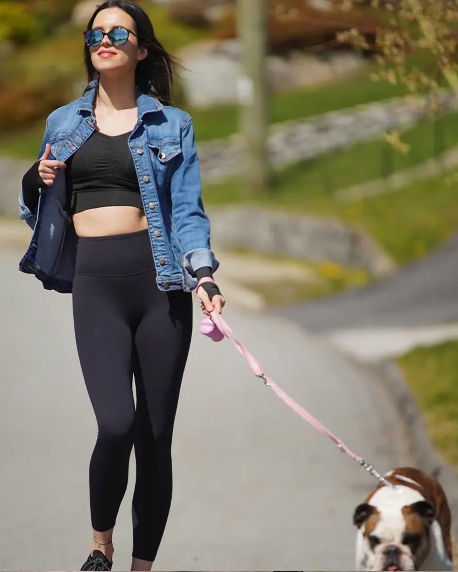 Sundwudu 5 Pack Leggings with Pockets for Women - Tummy Control High Waisted Soft Black Workout Yoga Pants: Small-Medium 2-2 Pockets-black*5
