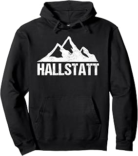 Hallstatt Austria Travel Souvenir Design Austrian Mountain Pullover Hoodie