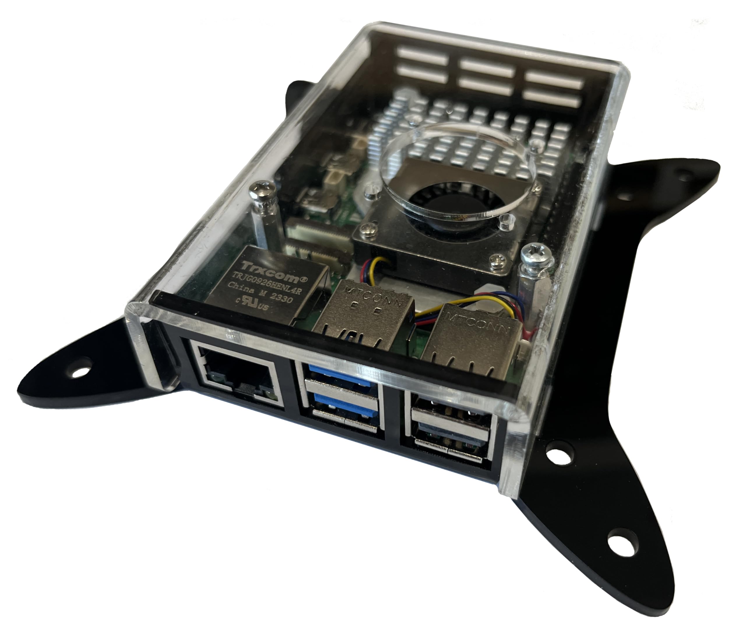 Amazon.co.jp: Raspberry Pi5ファン付きVESAマウントケース